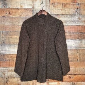 Pure Jill Sherpa Teddy Bear Jacket Coat S